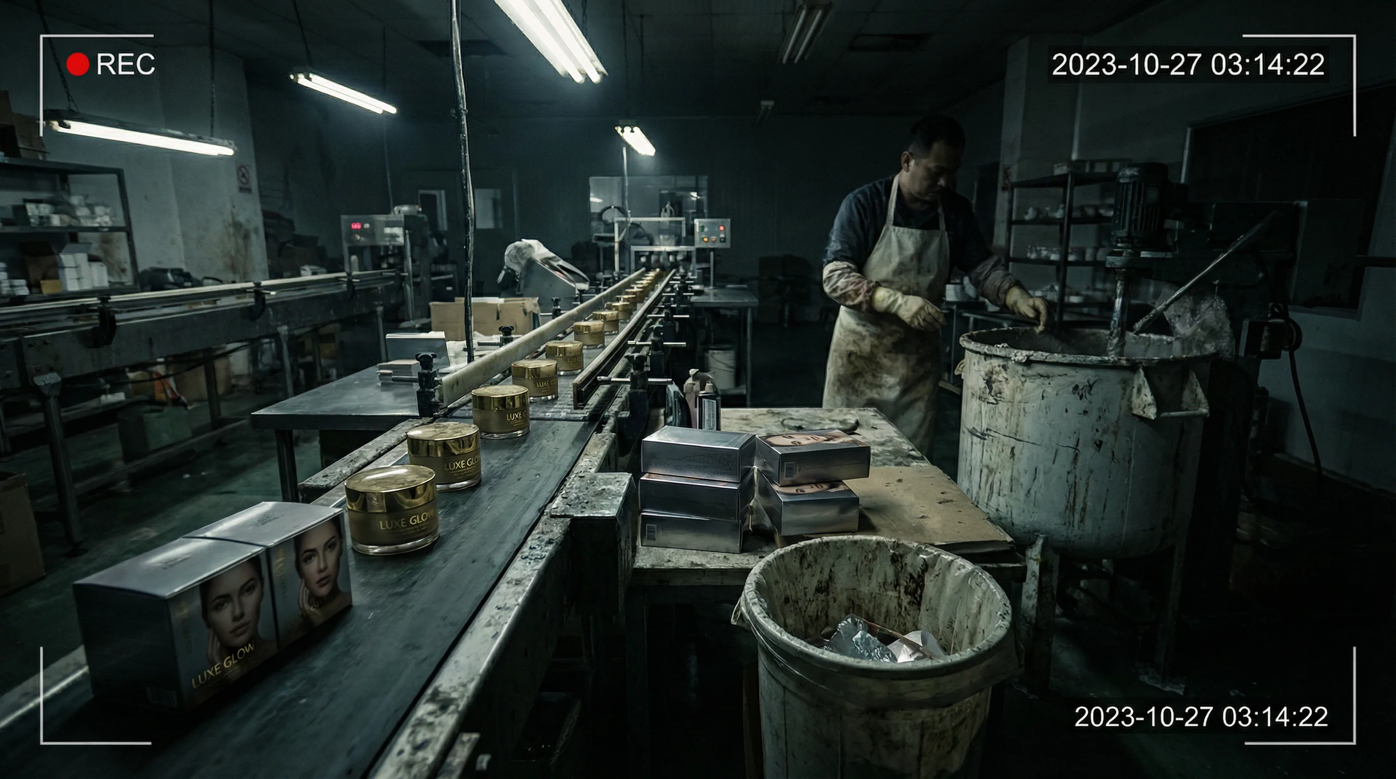 黑料大赛 - 知名美妆博主自有品牌代工厂暗访实录：宣传与实际严重不符